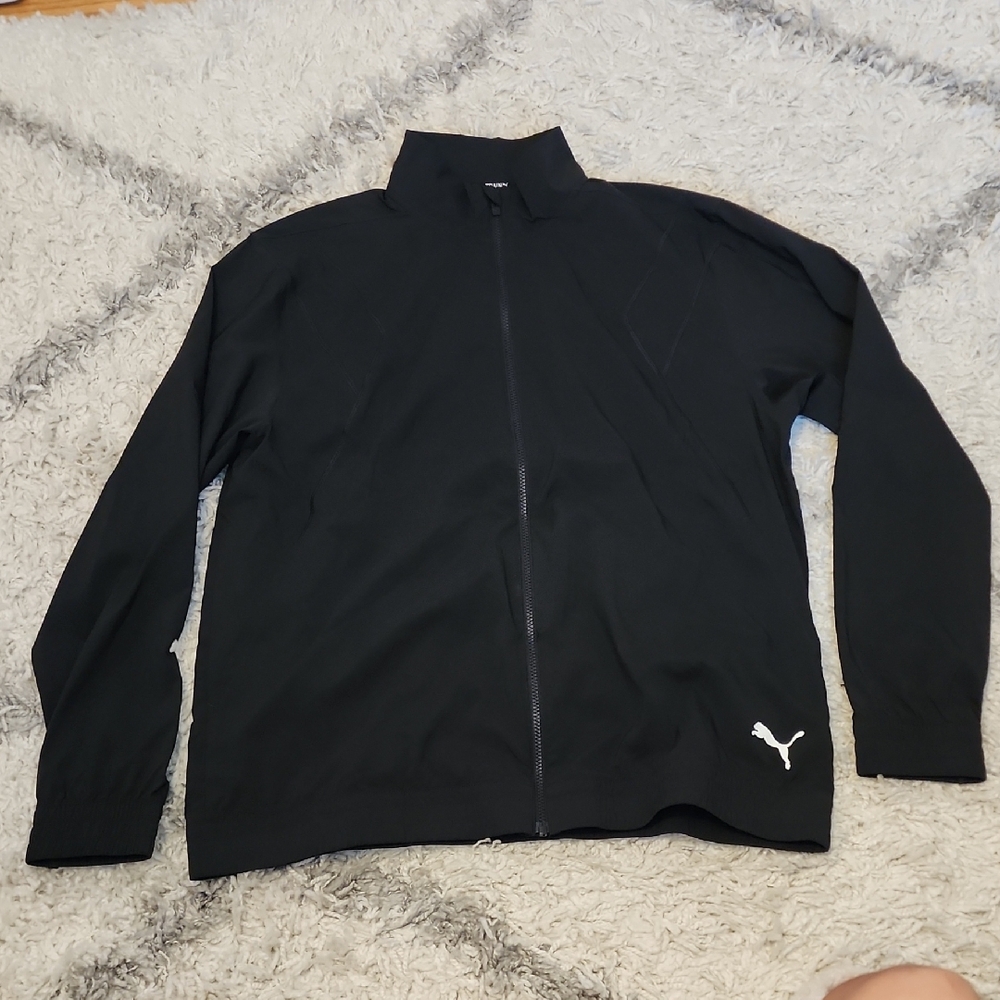 Puma Men's Black Windbreaker Jacket